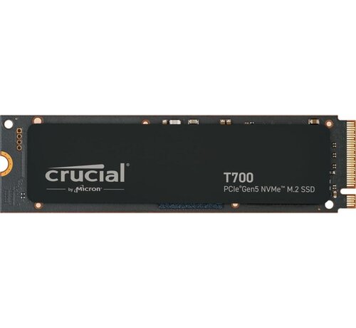 Crucial T700 | 1TB NVMe SSD | M.2 Gen5 | 11.700MB/s Lezen | 9.500MB/s Schrijven