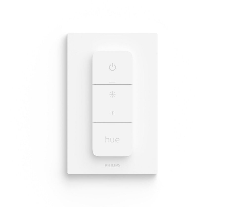 Hue Dimmer Switch | Draadloze Lichtschakelaar | Eenvoudige Installatie | Compatibel met  Hue Bridge