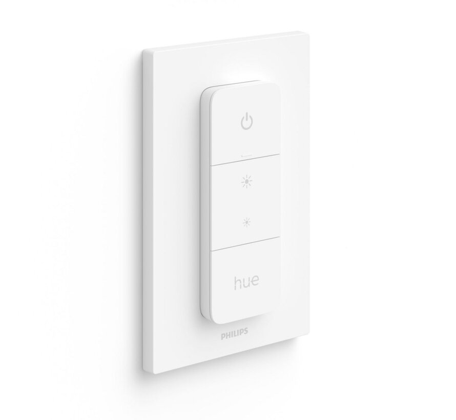 Hue Dimmer Switch | Draadloze Lichtschakelaar | Eenvoudige Installatie | Compatibel met  Hue Bridge