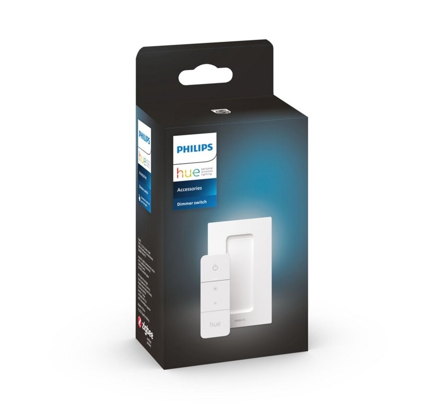 Hue Dimmer Switch | Draadloze Lichtschakelaar | Eenvoudige Installatie | Compatibel met  Hue Bridge