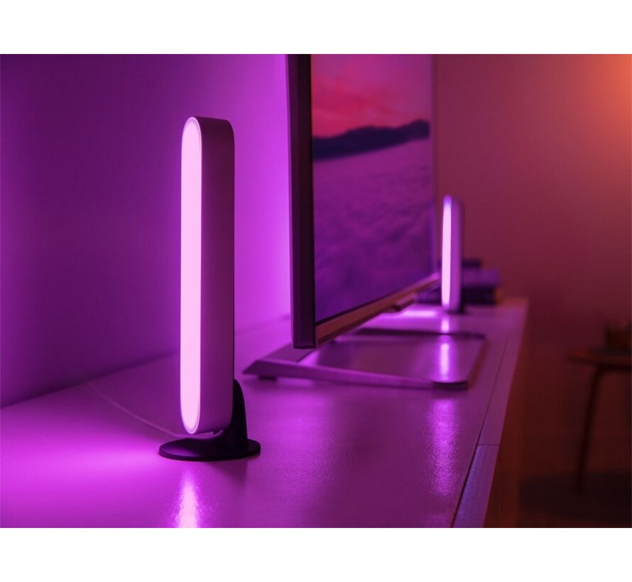 Hue Play Lichtbalk Uitbreiding | Wit | Compact Ontwerp | Compatibel met  Hue Bridge