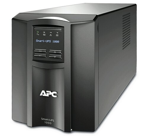 APC Smart-UPS SMT1000IC | 1000 VA / 700W | 8x IEC C13 Stopcontacten | Pure Sine Wave | SmartConnect & SmartSlot | AVR Spanningstabilisatie | LCD-scher