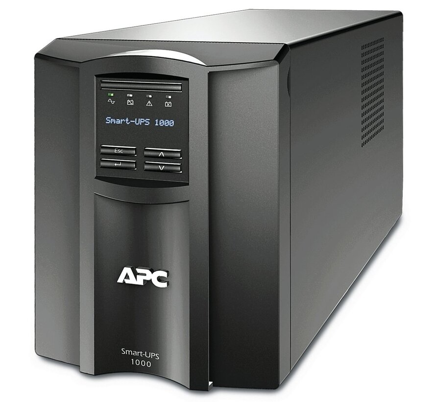 Smart-UPS SMT1000IC | 1000 VA / 700W | 8x IEC C13 Stopcontacten | Pure Sine Wave | SmartConnect & SmartSlot | AVR Spanningstabilisatie | LCD-scher