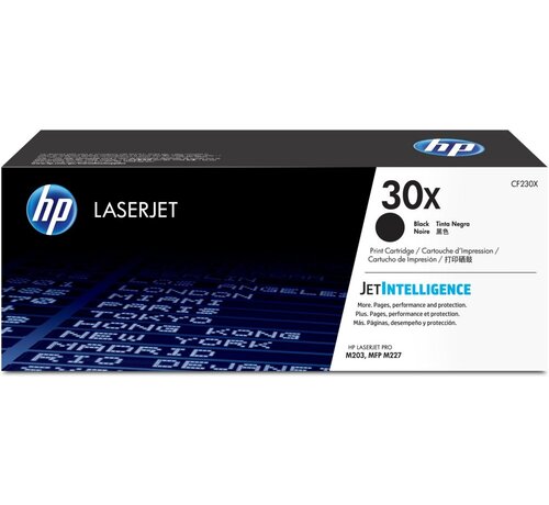 Hewlett Packard HP 30X High-Capacity Zwarte LaserJet Tonercartridge | Origineel