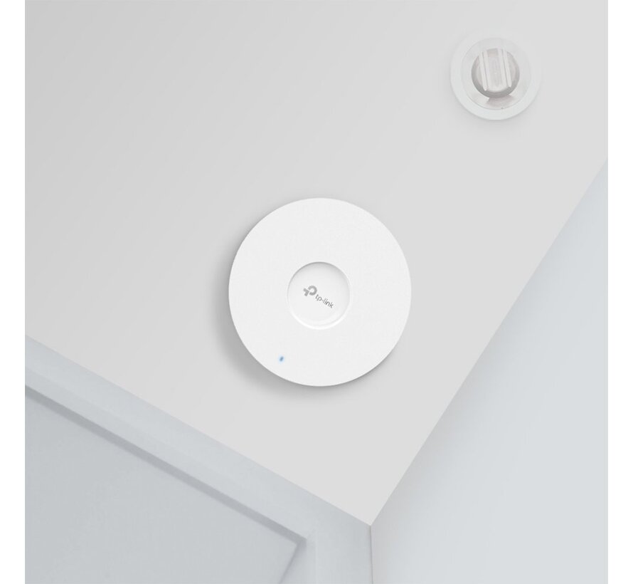 TP‑Link Omada EAP650 | WiFi 6 Ceiling Access Point | 2976 Mbit/s | PoE+ (injector inbegrepen) | Inclusief Montagebeugel
