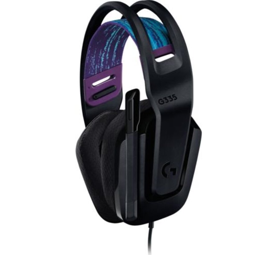 G G335 Wired Gaming Headset Bedraad Hoofdband Gamen Zwart