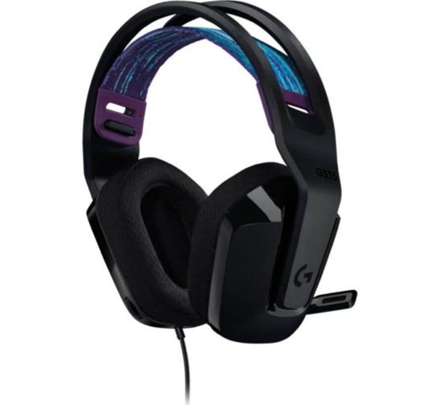 G G335 Wired Gaming Headset Bedraad Hoofdband Gamen Zwart