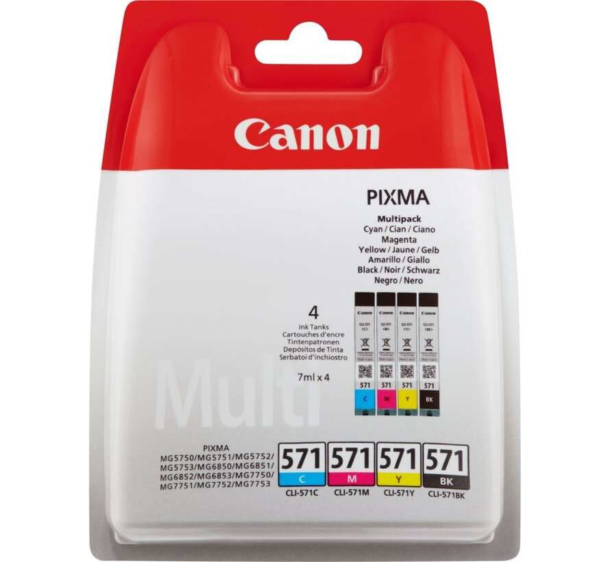0386C005 | Originele Zwart/Cyaan/Magenta/Geel Inktcartridges | 4-Pack
