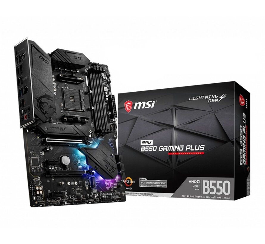 MPG B550 Gaming Plus | Socket AM4 | Intel B550 | 4xDDR4 | ATX | Moederbord