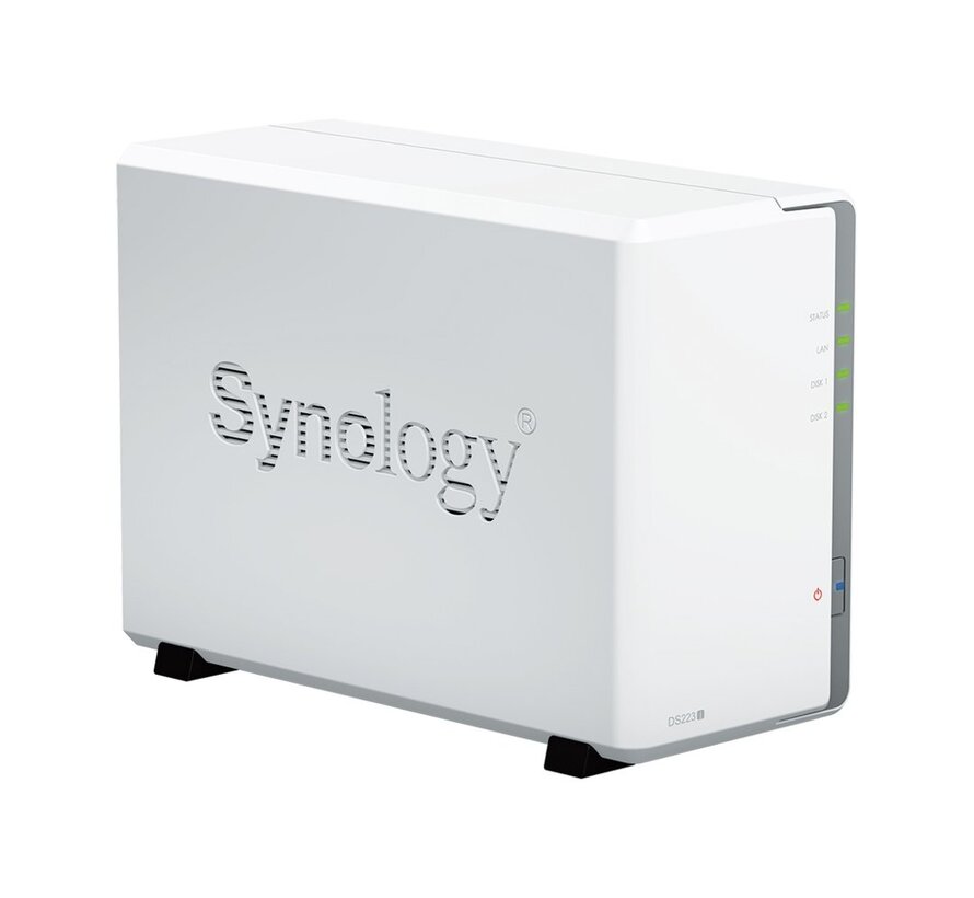 DiskStation DS223j NAS | 2 Drive Bays | 1x Gigabit Ethernet | Wit