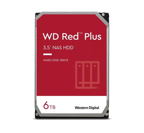 Western Digital Red Plus WD60EFPX interne harde schijf 3.5" 6000 GB SATA III