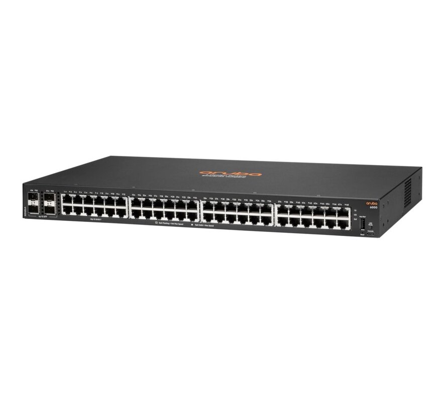 Aruba 6000 48G 4SFP Managed L3 Gigabit Ethernet (10/100/1000) 1U