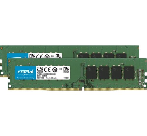 Crucial | 16GB 2x8GB DDR4 | 3200MHz | DIMM | CL22 | Geheugenmodules | RAM