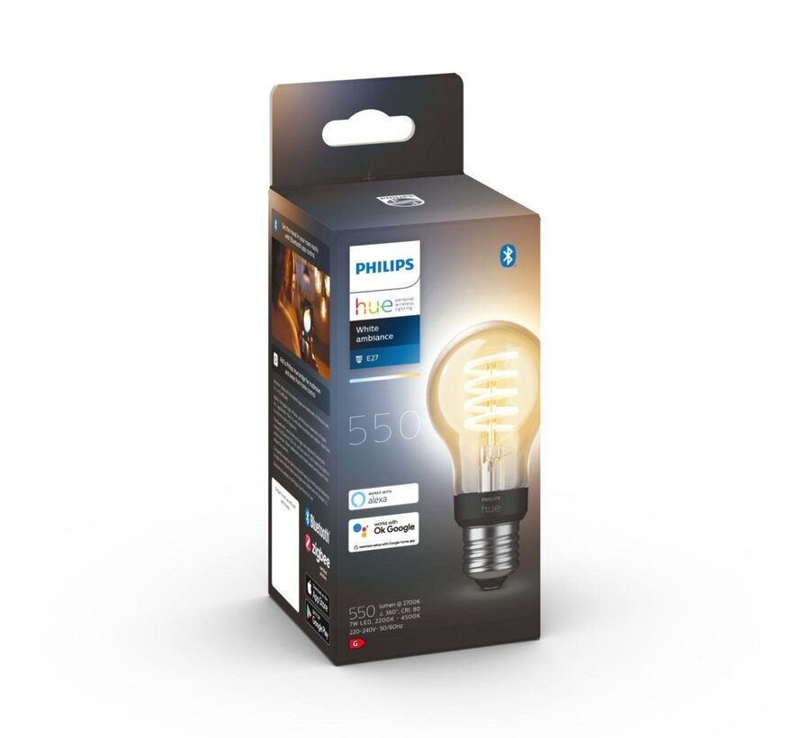 A60 | Slimme LED-lamp | E27 fitting | Dimbaar | App- en spraakbediening | Wit