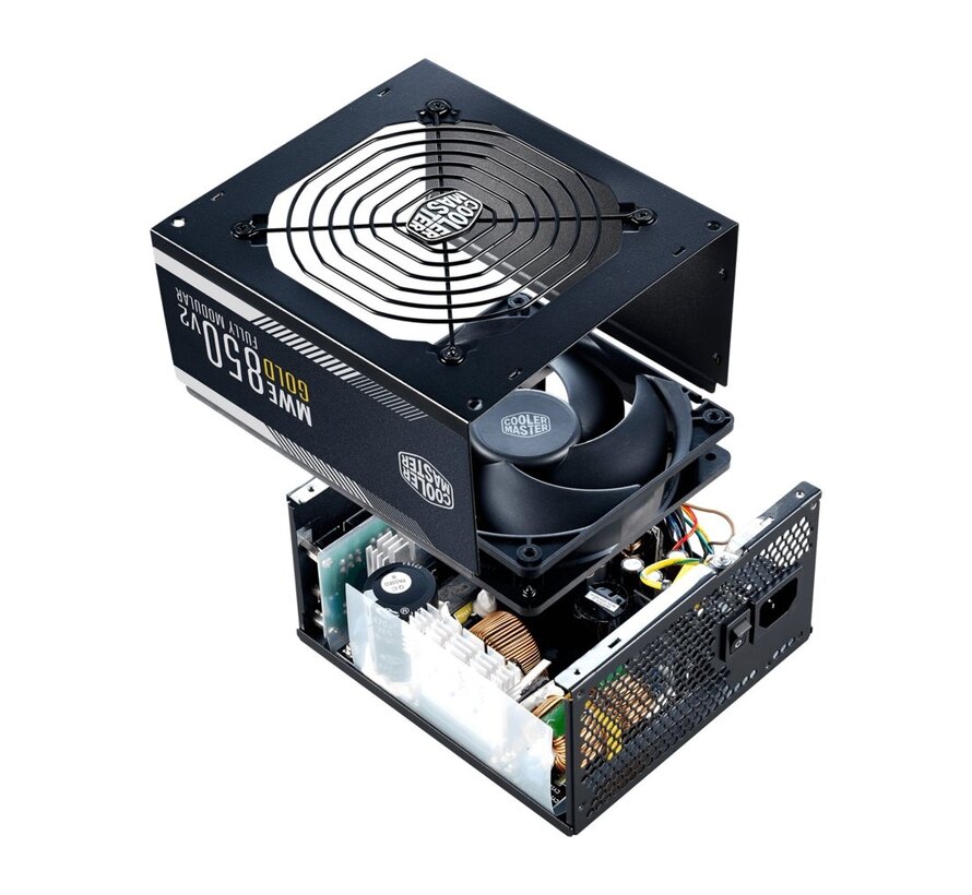 Cooler Master MWE Gold 850 | 850 Watt Gold ATX PSU | Modulair | Power Supply | Voeding