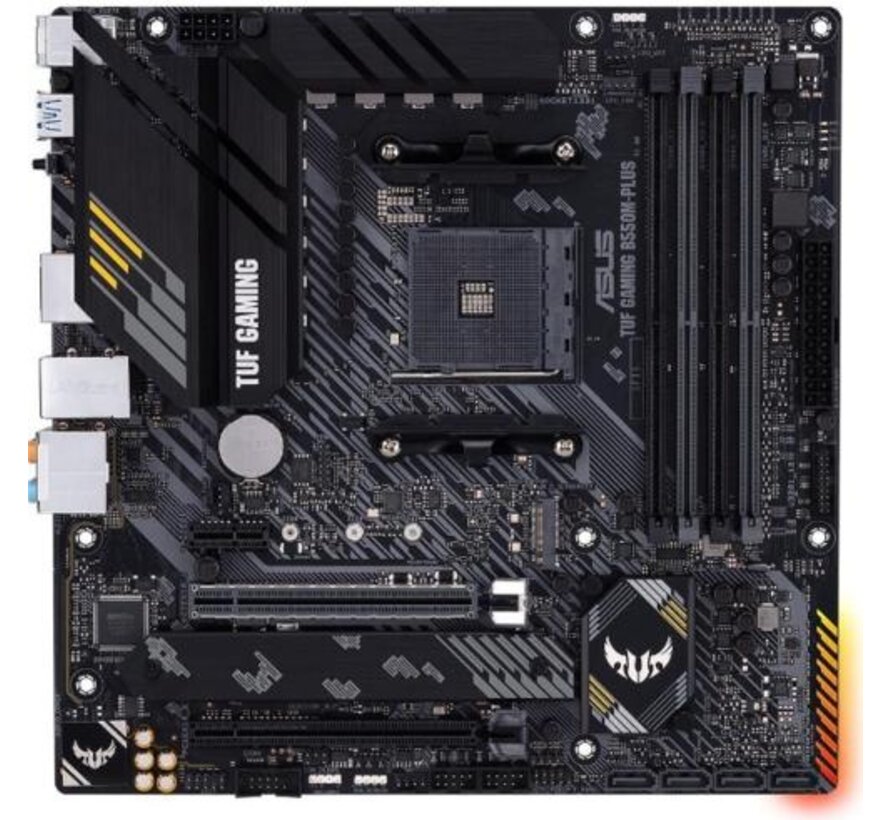 ASUS TUF GAMING B550M PLUS | Socket AM4 | AMD B550 | 4xDDR5 | Micro-ATX | Moederbord