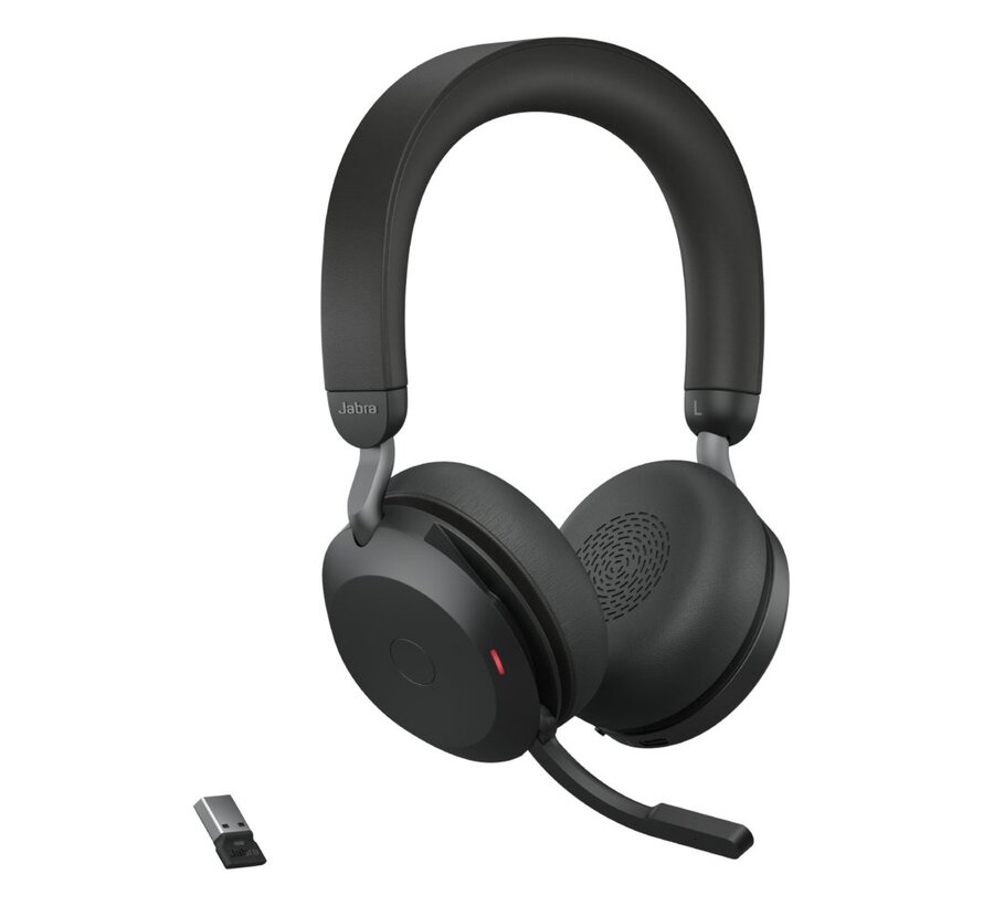 Evolve2 75 | Draadloze On-Ear Headset met USB | Zwart