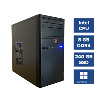 Pcman Pcman Home/Office Intel i7 - 11700 - 8 GB geheugen - 240 GB SSD - Windows 11 Pro