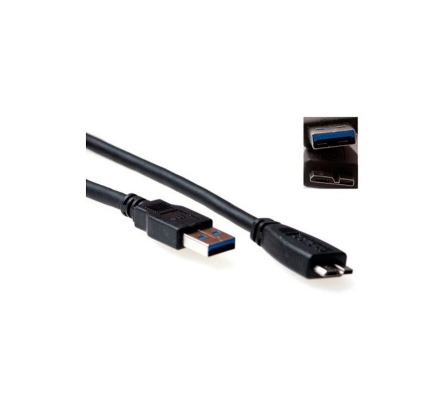 SB3028 USB-kabel 0,5 m USB 3.2 Gen 1 (3.1 Gen 1) USB A Micro-USB B Zwart