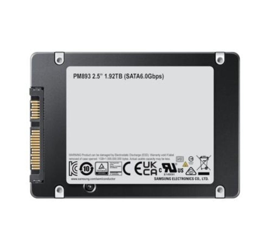 PM893 | 480GB SATA SSD | 2.5'' | 550MB/s Lezen | 520MB/s Schrijven