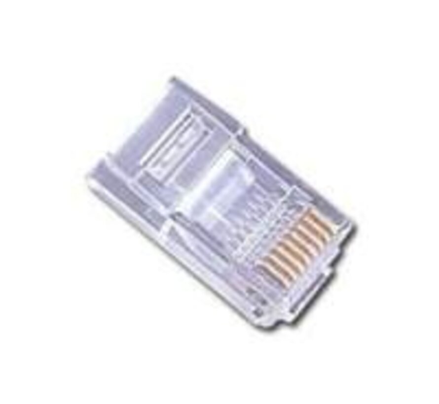 Cablexpert PLUG3UP6/100 kabel-connector 1 Transparant