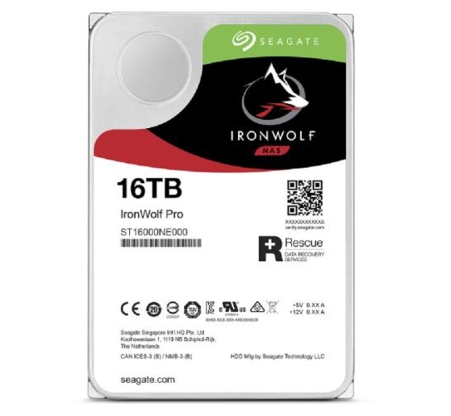 IronWolf NAS HDD 3.5" | 16TB SATA III | 7200RPM