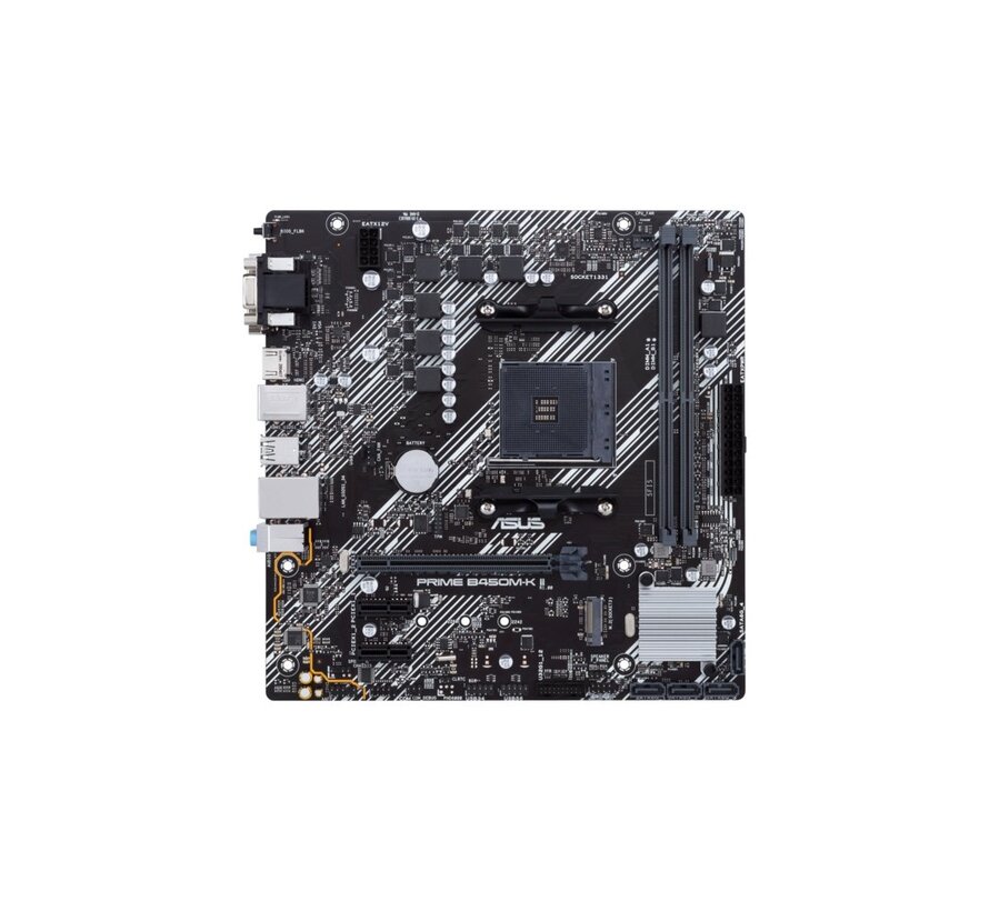 ASUS Prime B450M-K II AMD | Socket AM4 | AMD B450 | 2xDDR4 | Micro-ATX | Moederbord