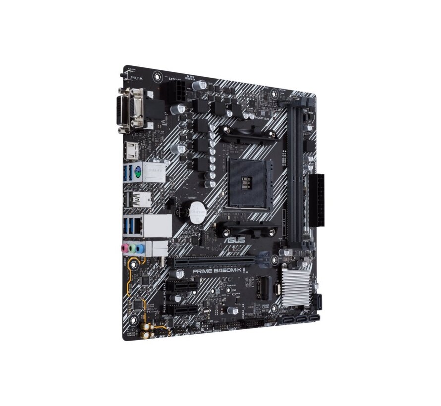 ASUS Prime B450M-K II AMD | Socket AM4 | AMD B450 | 2xDDR4 | Micro-ATX | Moederbord
