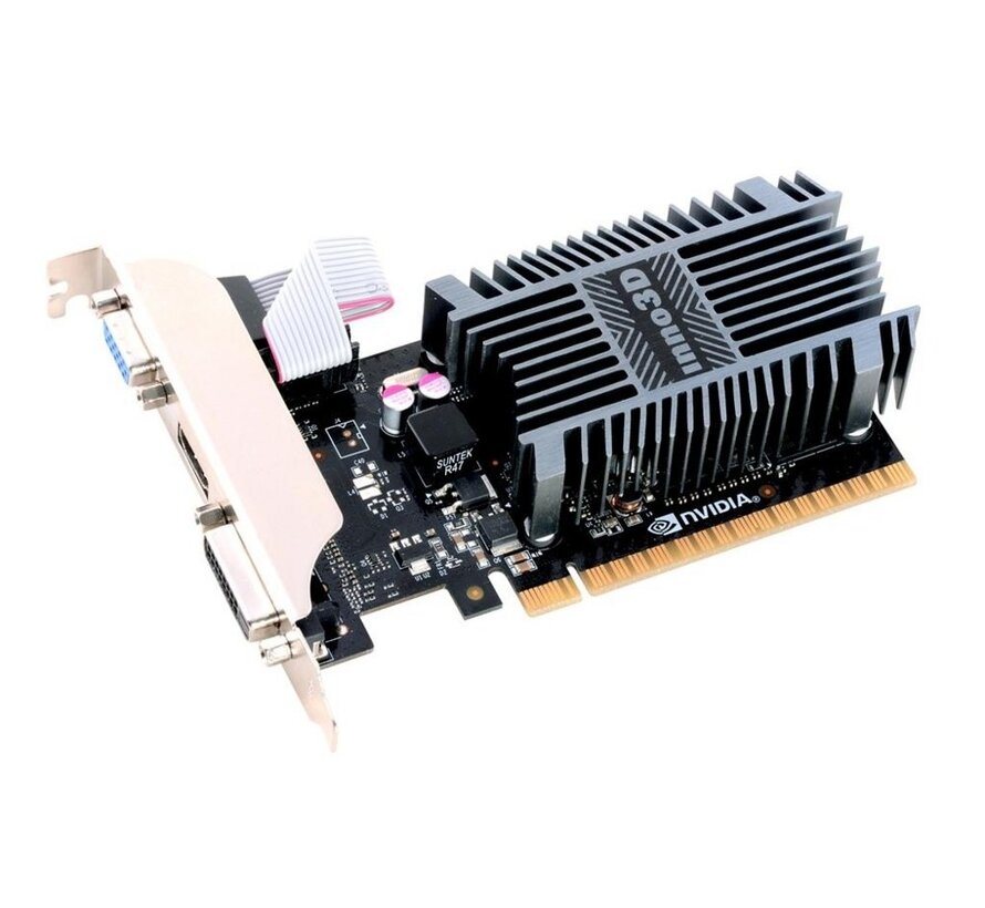 GeForce GT710 | 2GB DDR3 VRAM | Low Profile | Videokaart | GPU | Nvidia