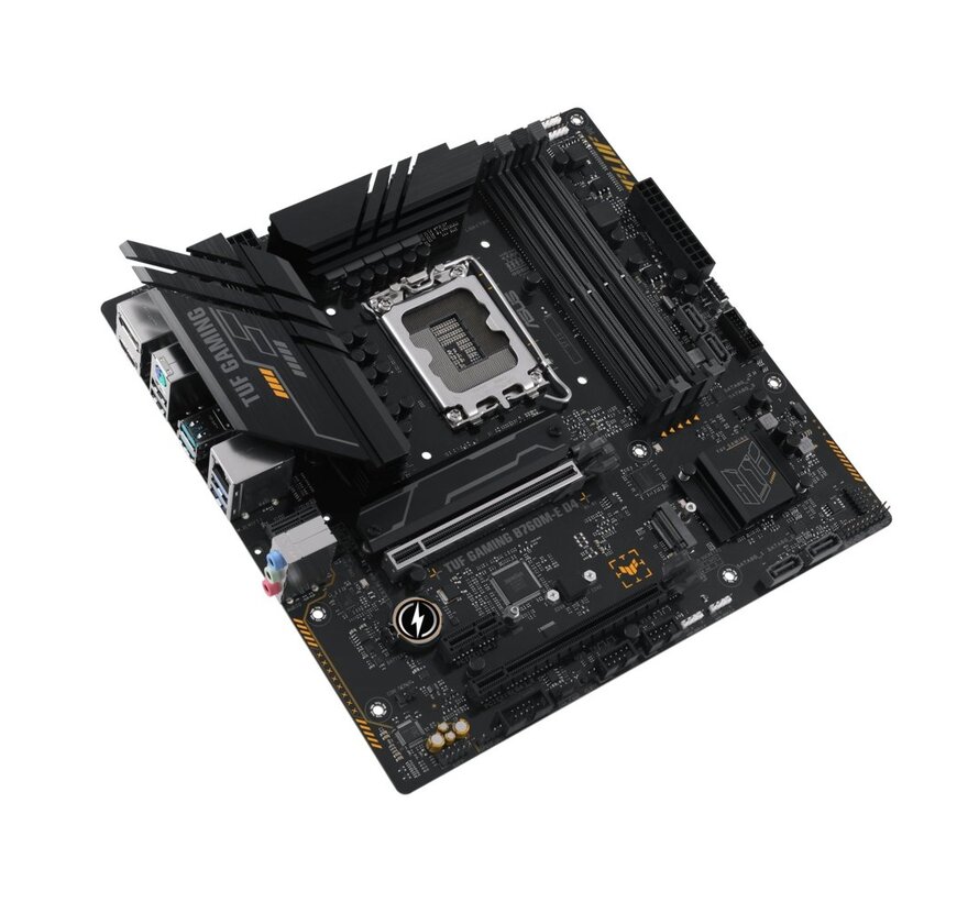 ASUS TUF GAMING B760M-E D4 | Socket LGA 1700 | Intel B760 | 4xDDR4 | Micro-ATX | Moederbord