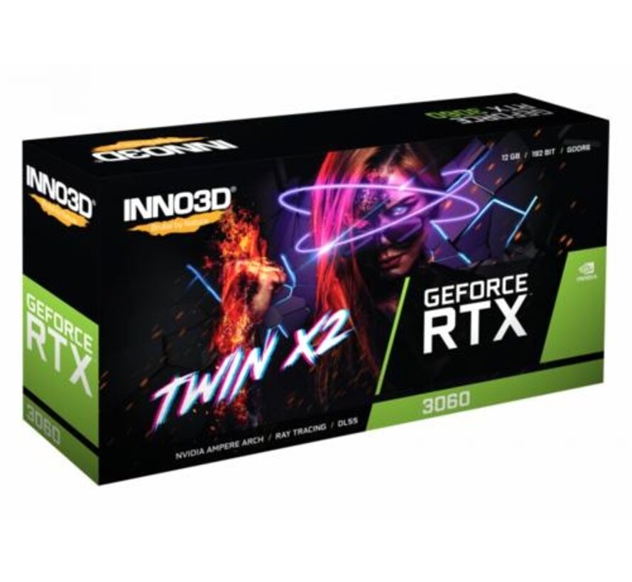 GeForce RTX 3060 TWIN X2 | 12GB GDDR6 VRAM | Videokaart | GPU | Nvidia