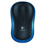 Logitech M185 | Draadloze Muis | Links- en Rechtshandig | RF | 1000 DPI | Zwart/Blauw