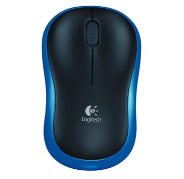 Logitech M185 | Draadloze Muis | Links- en Rechtshandig | RF | 1000 DPI | Zwart/Blauw