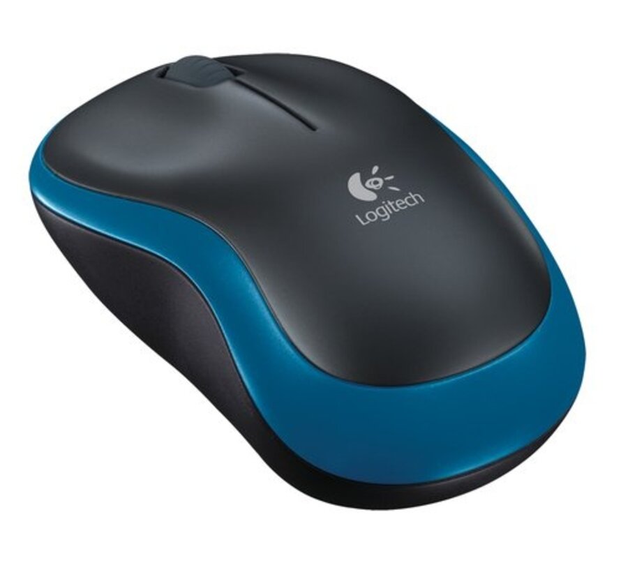 M185 | Draadloze Muis | Links- en Rechtshandig | RF | 1000 DPI | Zwart/Blauw