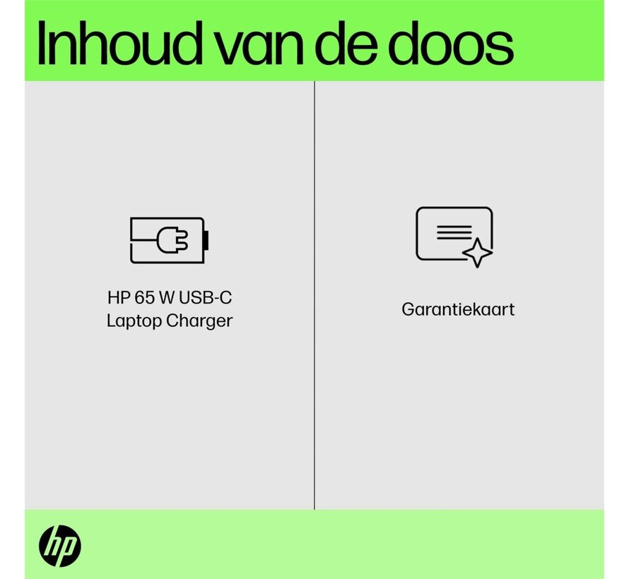 HP 671R2AA | USB-C Notebook Lader | 65 Watt