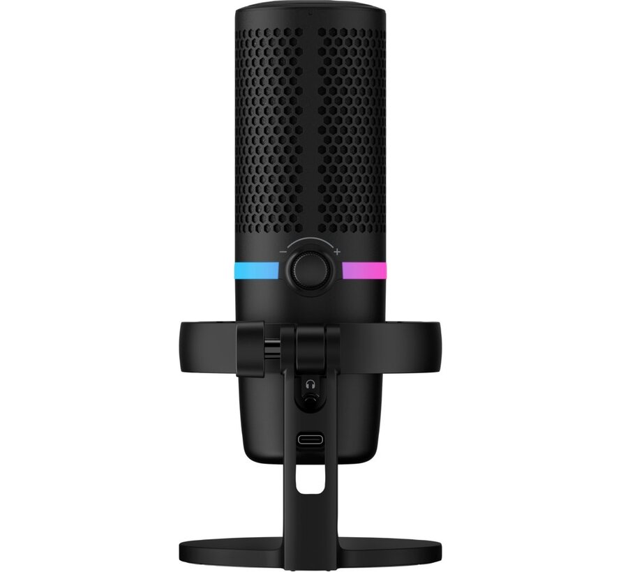 DuoCast | USB-microfoon | RGB-verlichting | Voor pc en console | Zwart