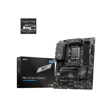 MSI PRO B760-P DDR4 II | Socket LGA 1700 | Intel B760 | 4xDDR4 | ATX | Moederbord