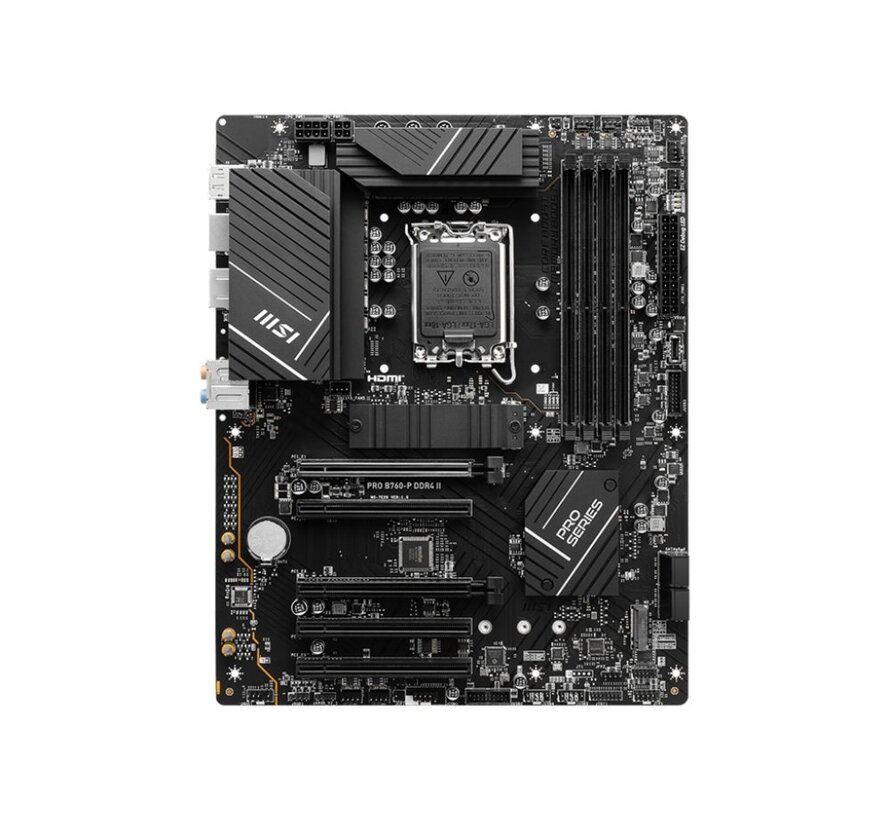 PRO B760-P DDR4 II | Socket LGA 1700 | Intel B760 | 4xDDR4 | ATX | Moederbord