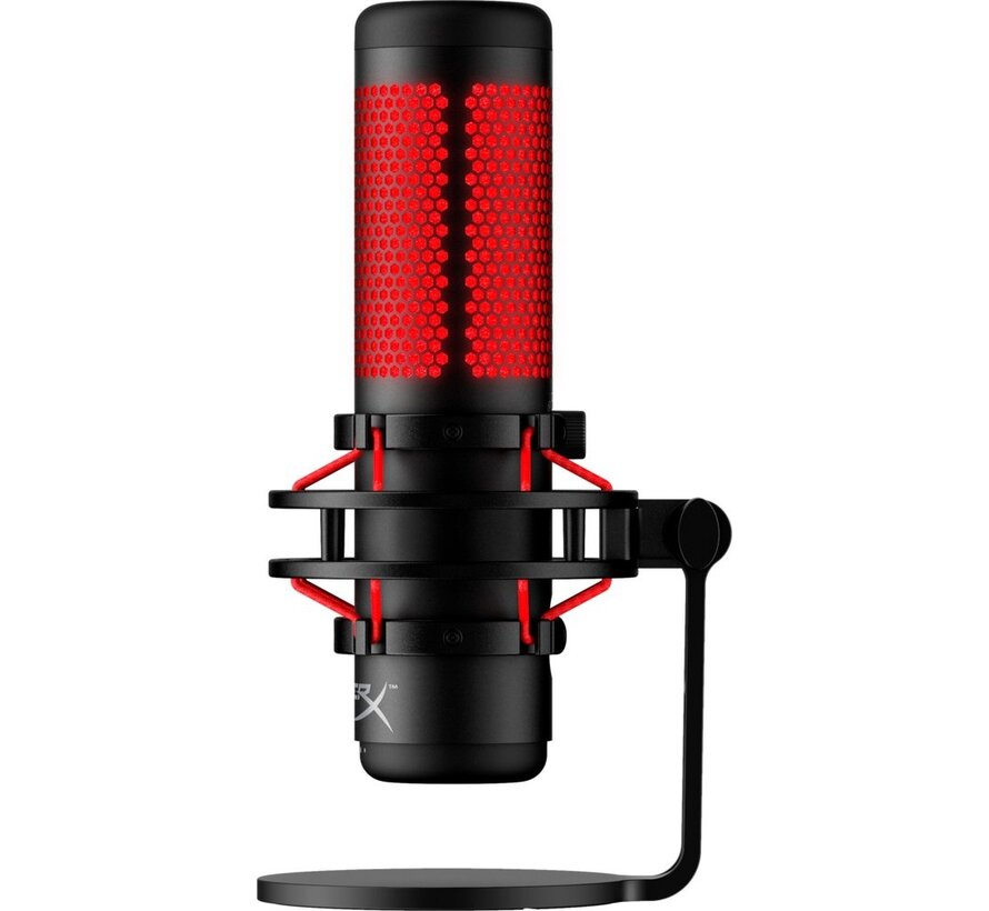 QuadCast | USB-microfoon | Rode verlichting | Voor pc en console | Zwart/Rood
