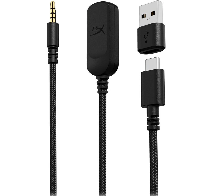 Cloud III | Bedrade Over-ear Gaming Headset | 3.5mm + USB-A + USB-C | Zwart