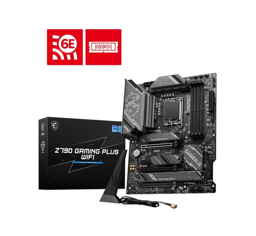 Z790 GAMING PLUS WIFI | Socket LGA 1700 | Intel Z790 | 4xDDR5 | ATX | Moederbord