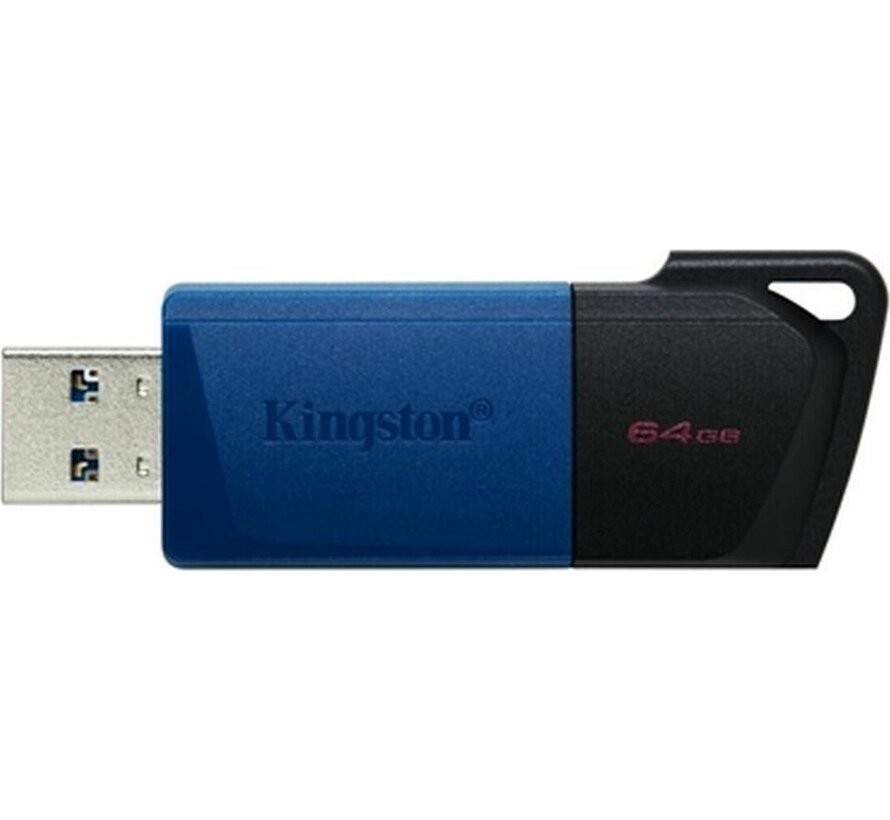 Pendrive Kingston DTXM/64GB Keychain Black Blue Black/Blue 64 GB