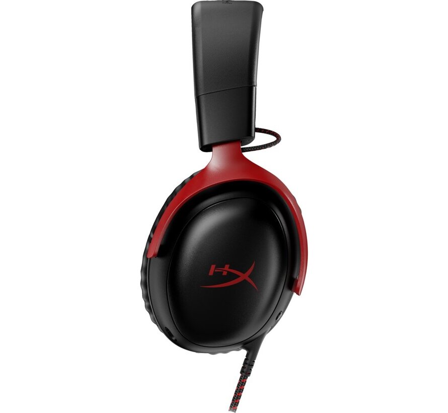 Cloud III | Bedrade Over-ear Gaming Headset | 3.5mm + USB-A + USB-C | Zwart/Rood