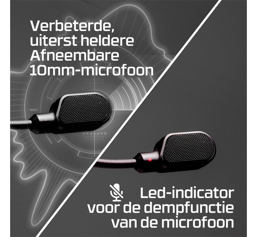 Cloud III | Bedrade Over-ear Gaming Headset | 3.5mm + USB-A + USB-C | Zwart/Rood