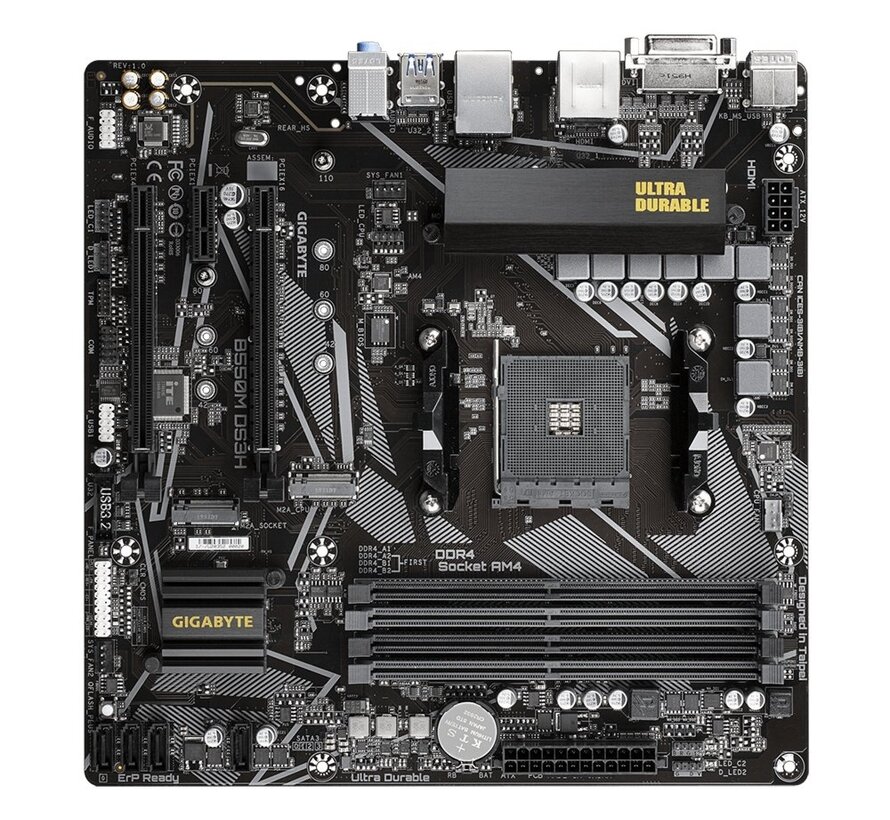 B550M DS3H | Socket AM4 | AMD B550 | 4xDDR4 | Micro-ATX | Moederbord