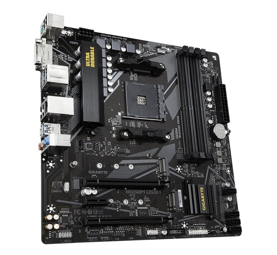 B550M DS3H | Socket AM4 | AMD B550 | 4xDDR4 | Micro-ATX | Moederbord