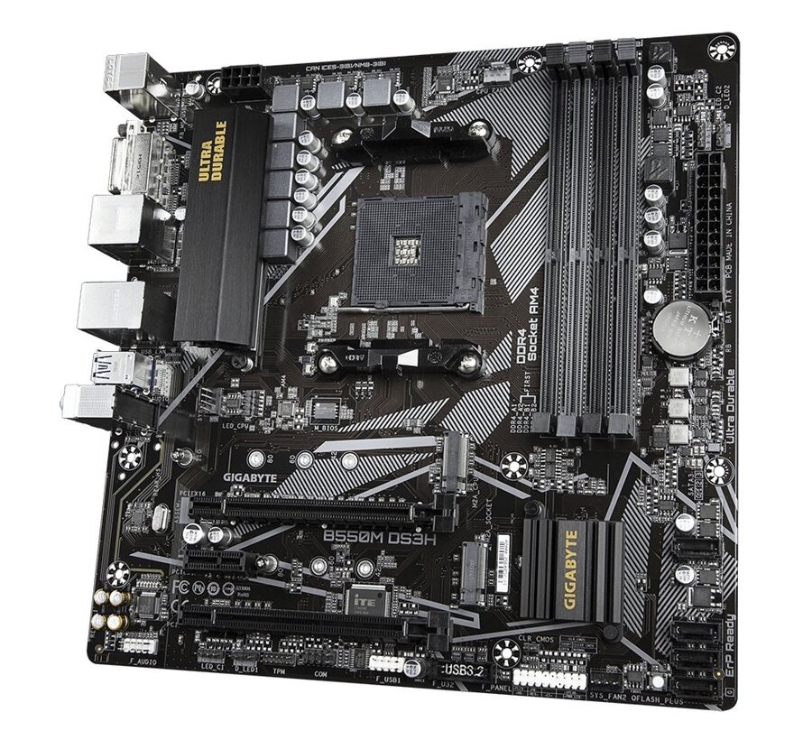 B550M DS3H | Socket AM4 | AMD B550 | 4xDDR4 | Micro-ATX | Moederbord