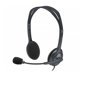 Logitech H111 | On-Ear Bedrade 3,5mm Koptelefoon met Microfoon | Grijs