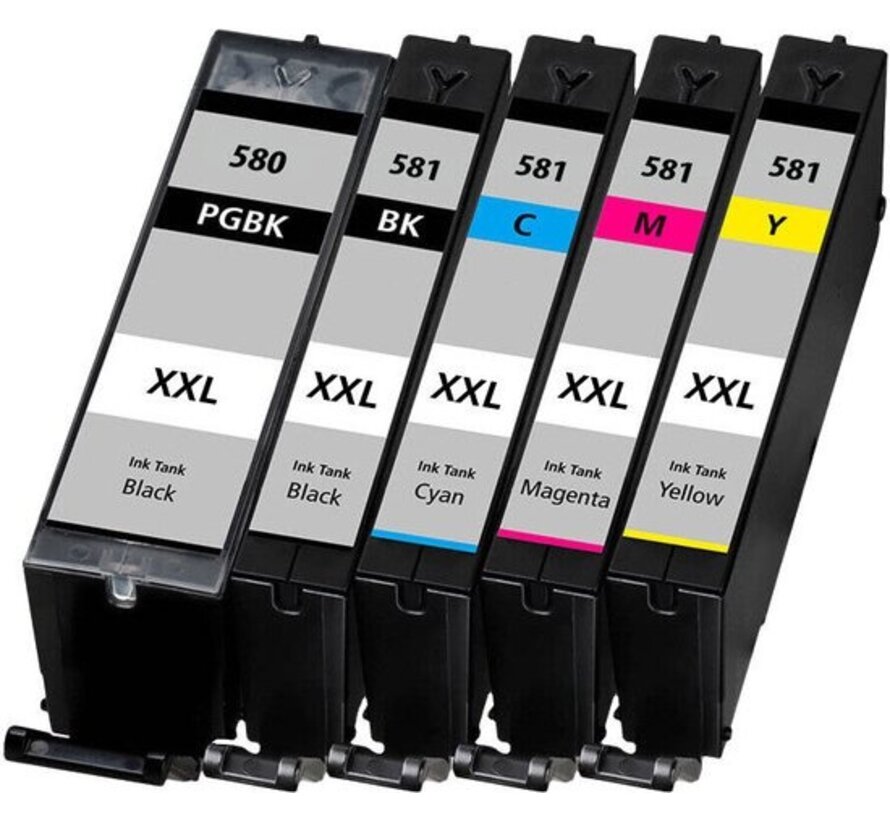 PGI-580 en CLI-581 Inktcartridges | Compatibel met Canon PGI-580 en CLI-581