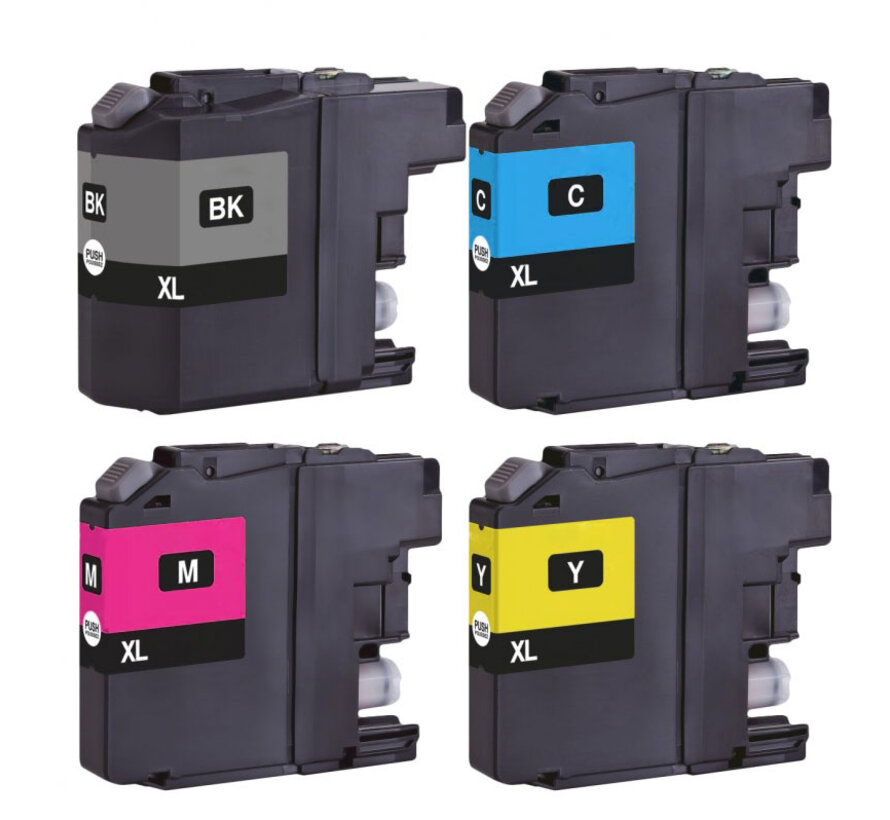 LC-223 Zwart en Kleur Inktcartridges | Compatibel met Brother LC-223